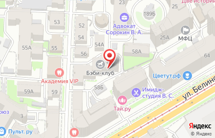 Нижегородский пейнтбол-центр в Нижегородском районе на карте