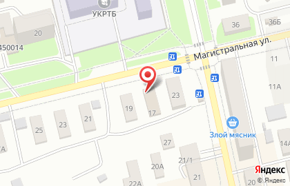 Шиномонтажная мастерская на Магистралиной улице на карте