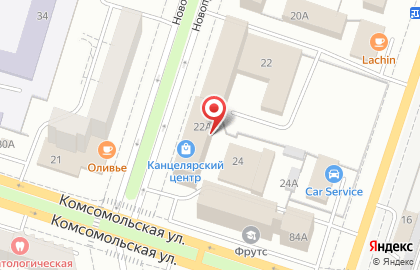 Магазин Канцелярский центр на Новопромышленной улице на карте