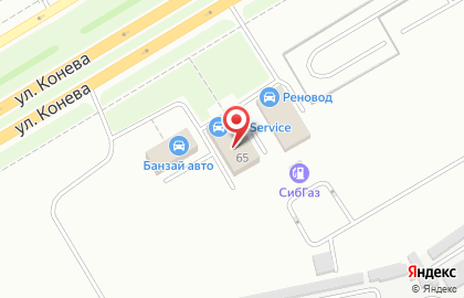 Автосервис FIT SERVICE на улице Конева в Омске на карте