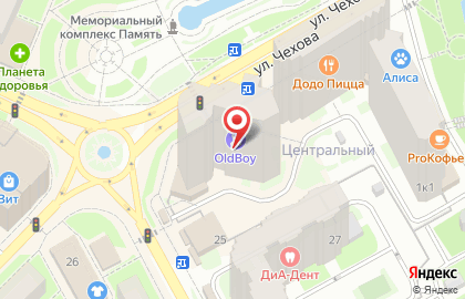 Зоомагазин ЧЕТЫРЕ ЛАПЫ на улице Чехова на карте