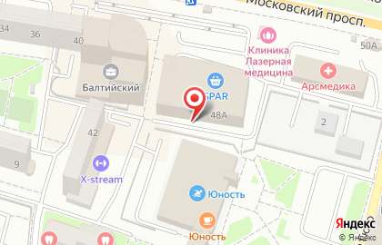 Автомойка Водолей на Московском проспекте на карте