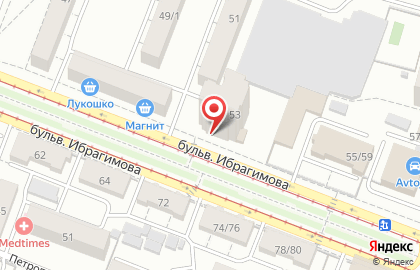 Фирменная сеть Агросила на бульваре Ибрагимова на карте
