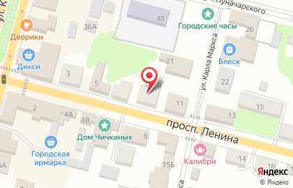 Магазин мебели Konturros на проспекте Ленина на карте