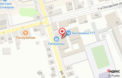 Бегемот на улице Гагарина на карте