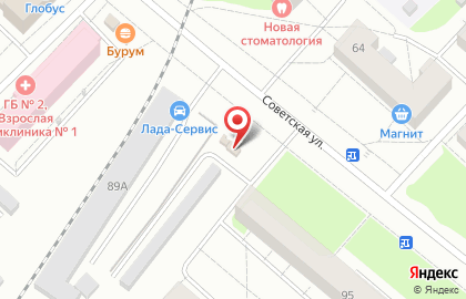 Магазин Звениговский мясокомбинат на Советской улице на карте