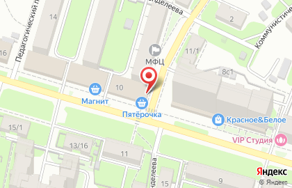 Парикмахерская Лиза на улице Красных Зорь на карте