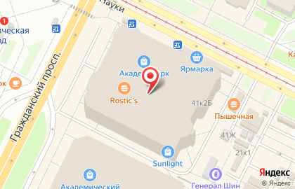 Автошкола Светофор на Гражданском проспекте на карте