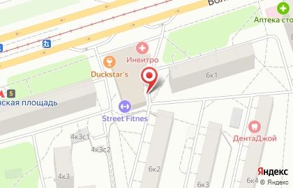 Burger club на Преображенской площади на карте