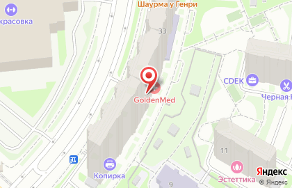 Медицинская клиника GoldenMed в Некрасовке на карте
