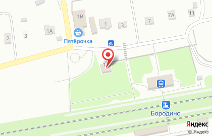 Магазин продуктов Притяжение на 1-ой Железнодорожной улице на карте