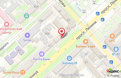 Салон Ювелирный мир на проспекте Ленина на карте