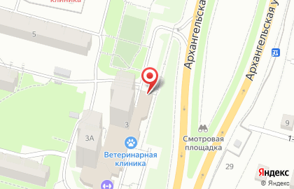 Автосервис Green Light на Архангельской улице на карте