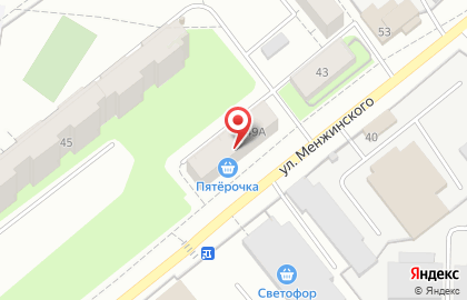 Аптека Планета Здоровья на улице Менжинского на карте