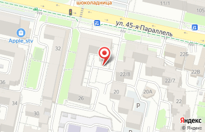 Автостоянка в Ставрополе на карте