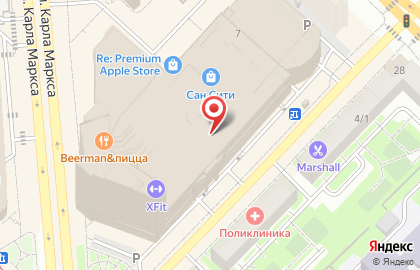 Магазин кофе и чая Кантата на площади Карла Маркса на карте