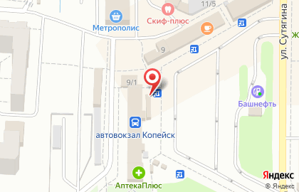 Кафе-столовая Аппетит на улице Сутягина на карте