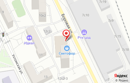 Магазин низких цен Светофор в Москве на карте