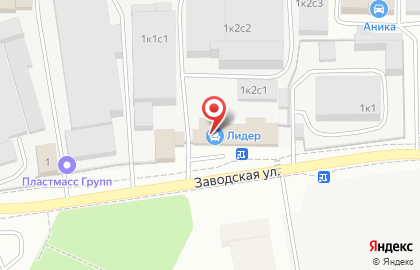 Метатр на Заводской улице на карте