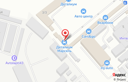 Магазин автозапчастей Marseille & Detaliум на улице Ломоносова на карте