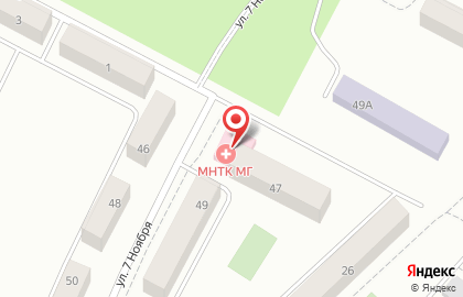 Екатеринбургский центр МНТК Микрохирургия глаза на улице 7 Ноября на карте