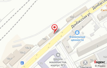 Салон мебели Этна на Донбасской улице на карте