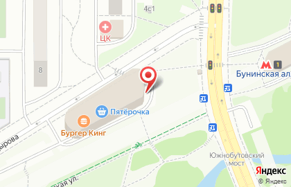 Магазин фастфудной продукции на Бунинской Аллее на карте