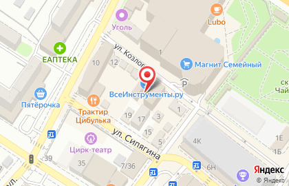 Интернет-гипермаркет товаров для строительства и ремонта ВсеИнструменты.ру на улице Козлова на карте