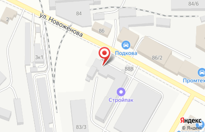 Химчистка УФАХИМЧИСТКА на улице Новоженова на карте