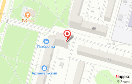 Торговый центр Лукошко на Архангельской улице на карте
