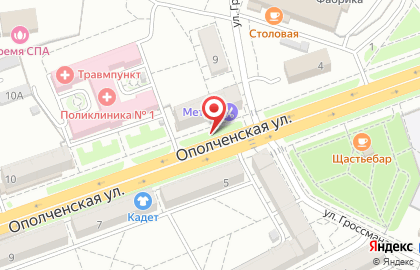 Билборды (6х3 м) от РГ Дрим на Ополченской улице на карте