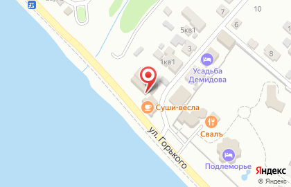 Продуктовый магазин Рассвет на улице Горького на карте