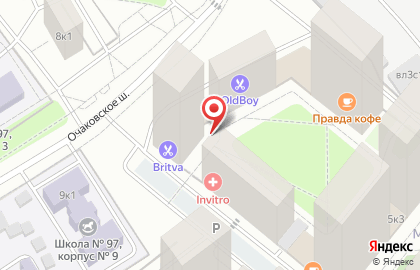 София на Очаковском шоссе на карте