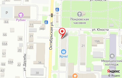 Книжный интернет-магазин Лабиринт на Октябрьской улице на карте