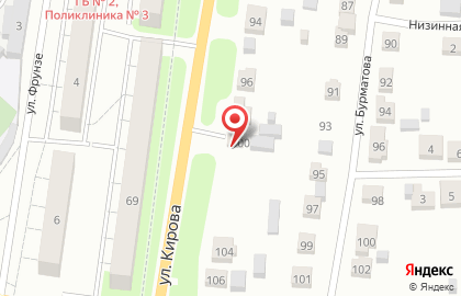 Шиномонтажная мастерская в проезде Кирова на карте