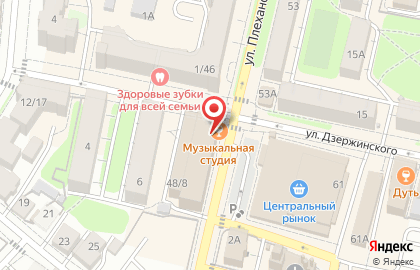 Магазин детских игрушек Умка на улице Плеханова на карте