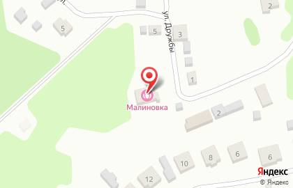 Гостиница Малиновка на карте