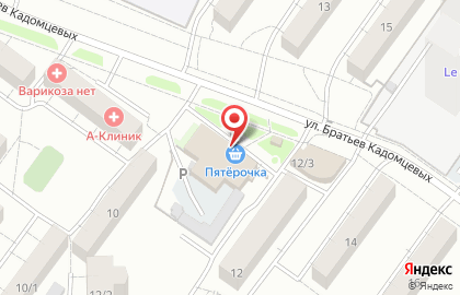 Служба экспресс-доставки Сдэк на улице Братьев Кадомцевых на карте