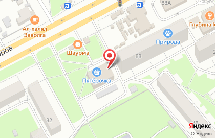 Банкомат АКБ Югра, филиал в г. Ярославле на шоссе Авиаторов на карте