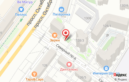 5 шагов на проспекте Октября на карте