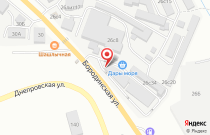 Оптовая фирма Мир Упаковки на Бородинской улице на карте