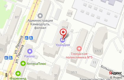 Гостиница Уфа на карте