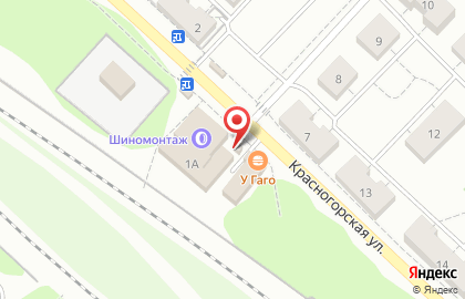 Магазин автозапчастей «Валента-М» на Красногорской улице в Люберцах на карте