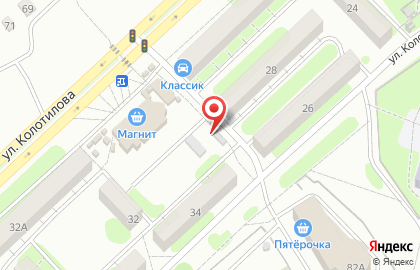Магазин фруктов и овощей на ул. Колотилова, 34Б на карте
