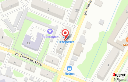 Аптека А-Мега на улице Мичурина, 26 в Заволжье на карте