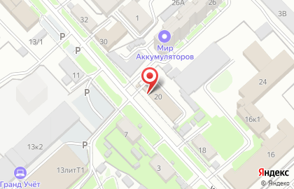 Аккумуляторный центр Автомотив в Центральном районе на карте