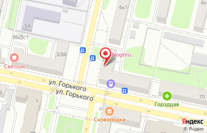 Магазин фруктов и овощей на улице Горького на карте