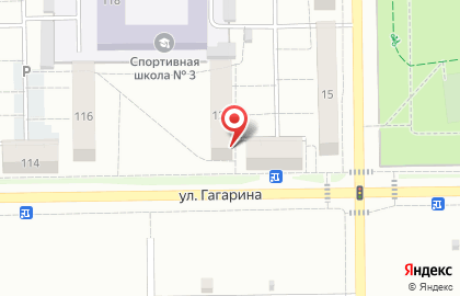 Туристическое агентство на улице Гагарина на карте