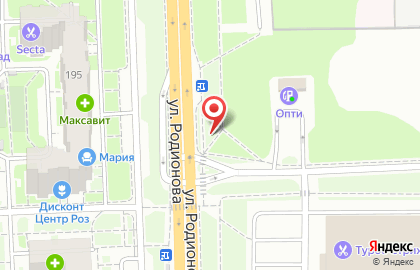Указатель системы городского ориентирования №5743 по ул.Родионова, д.198 к1 р на карте