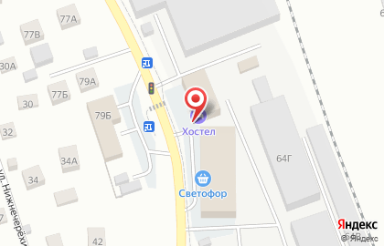 Хостел Svetofor на карте